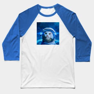 Astronaut Cat in Space Baseball T-Shirt